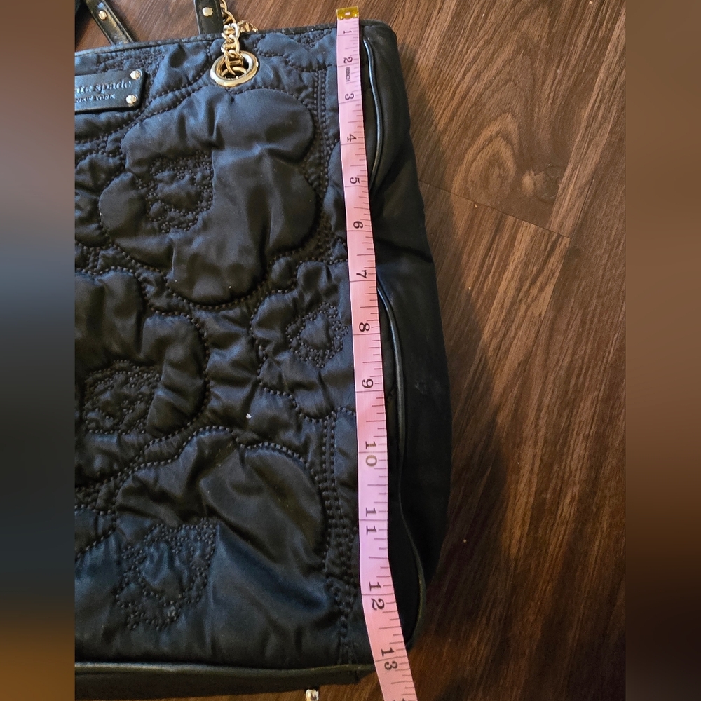 Kate Spade Black Floral Embroidered Shoulder Bag - Picture 11 of 13